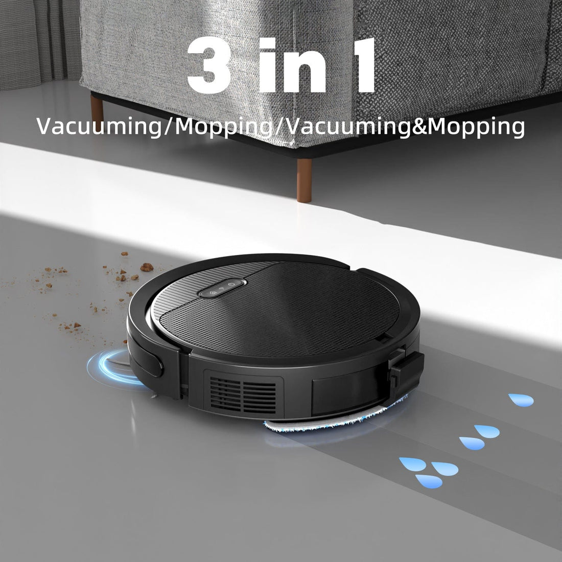 RoboMaidz Robot Vacuum And Mop, 3 In 1 Combo Cleaner