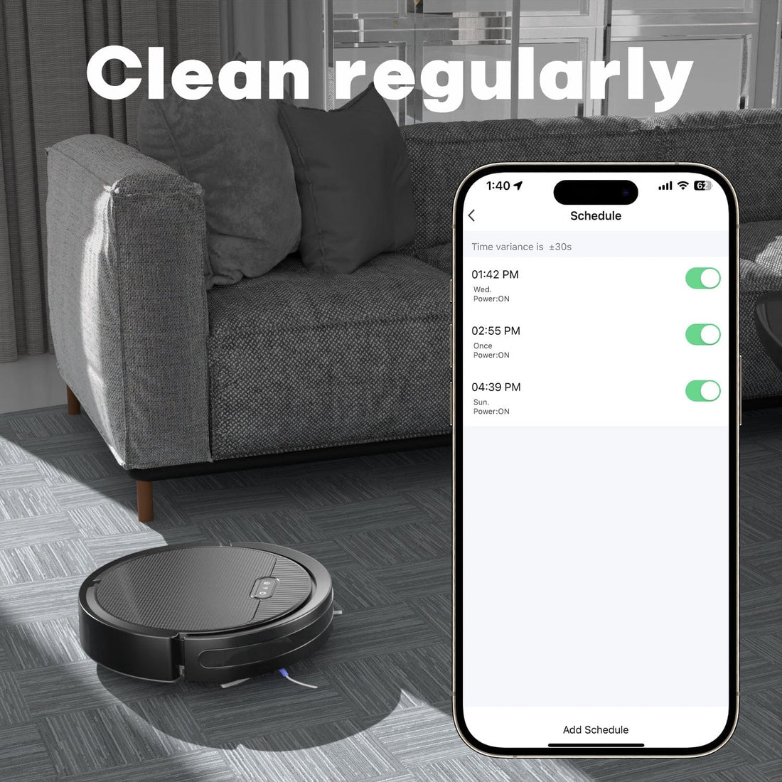 RoboMaidz Robot Vacuum And Mop, 3 In 1 Combo Cleaner